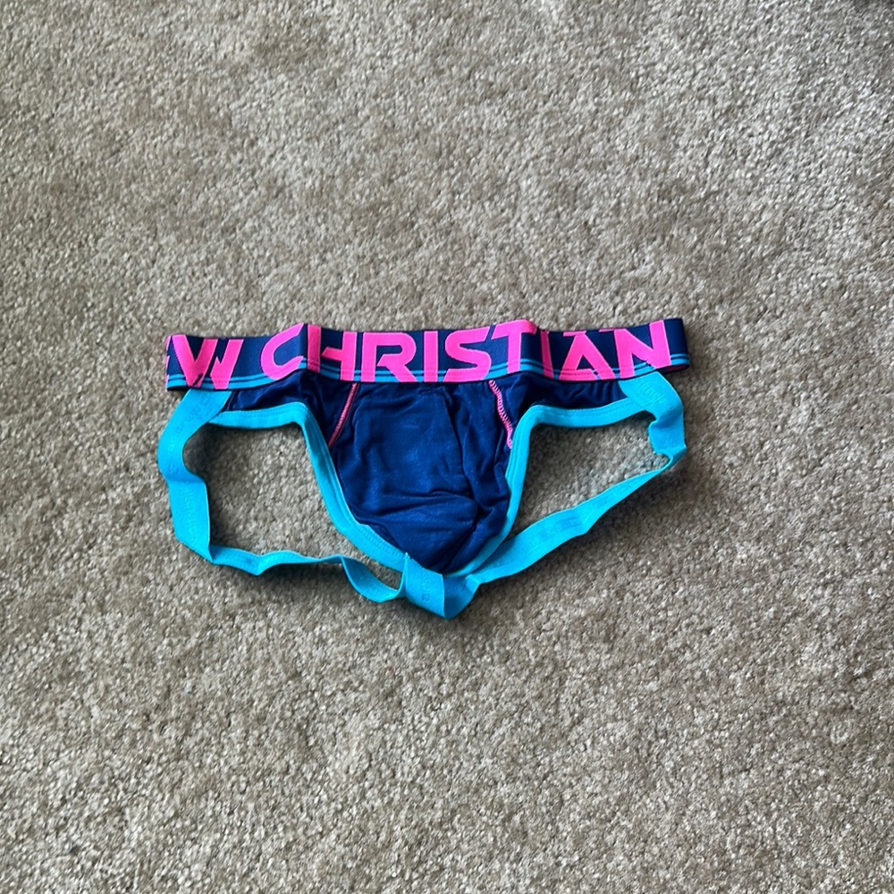 Andrew Christian Mens Vibrant Blue and Pink Underwear